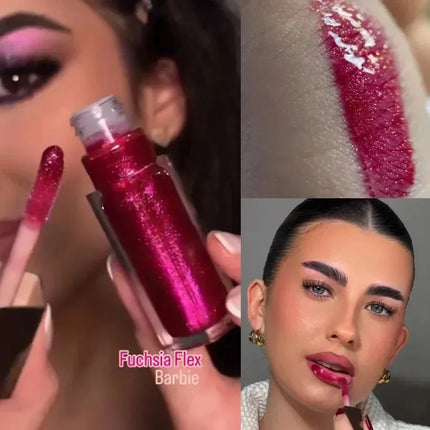 Hot 9 Colors Lip Gloss Lipstick Water Gloss Highlight Mirror Lasting FUSSY HEAT RIRI Sparkling Charming Moisturizing Lip Care