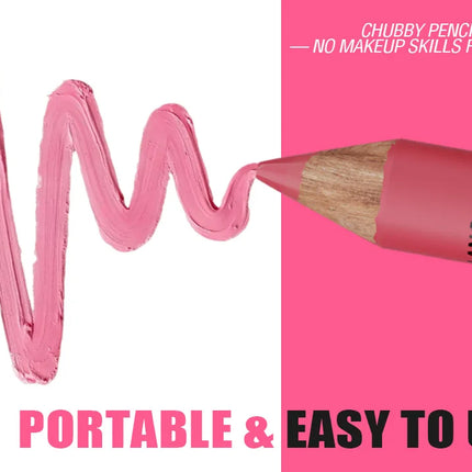 Waterproof Matte Lipliner Pencil Brown Contour Tint Lipstick Pen Long Lasting 6 Color Wooden Lip Liner Pencil Full-lip Makeup