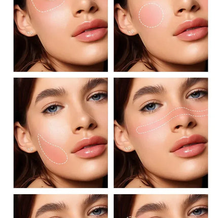 Multi-function Blush Stick Natural Cheek Face Rouge Blusher Cream Lasting High Color Rendering Brightening Skin Tone Waterproof