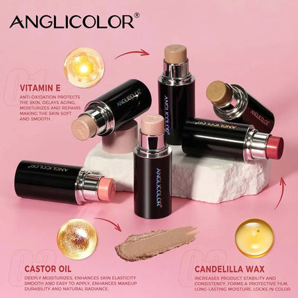 Highlighter Contouring Stick Blush Makeup Concealer Natural Brighten Face Bronzer Shading Stick glitter Highlighter Rubor Rouge