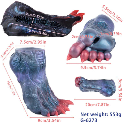 GEEBA Authentic Monster Foot Design Male Stroker Single Channel Skin‑Friendly Silicone Masturbator Pocket Onahole Adult Sex Toy