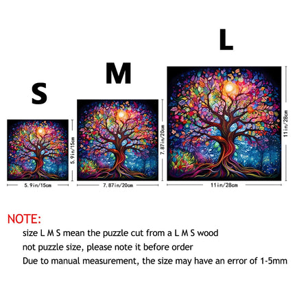 Creative Wooden Puzzle Adult Edition - Forest Irregular Puzzle Blocks, Fun Games for Festival Parties, Home and Office Decoratio