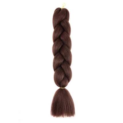 Synthetic 24Inch Purple Braiding Hair Extensions for Crochet Braids DIY Jumbo Ponytail Braid,Ru Mi Hairstyle,Multi-colored Hair