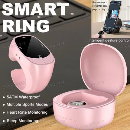 New Smart Fingertip Ring Remote Control Wireless Bluetooth Mobile Selfie Mice Selfie Video Automatic Page Turner Browsing 2025