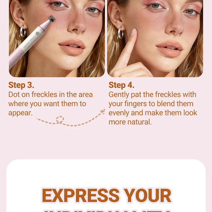 Double-headed Blush Freckle Stamp Pen Long-lasting Waterproof Natural Quick-drying Liquid Blusher French Freckle Makeup Tool