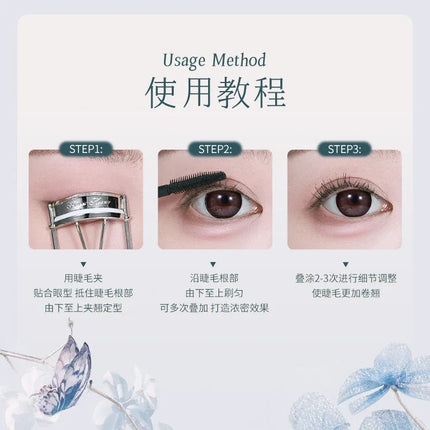 Flower Knows Butterfly Cloud Collar Collection Mascara Waterproof Lash-Lengthening Black Mascara Not Easily Dizzy Eyes Makeup