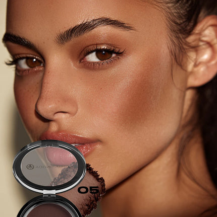 Professional Matte Contour Powder Palette - Long-Lasting Bronzer & Highlighter Makeup Kit for 3D Face Shaping,