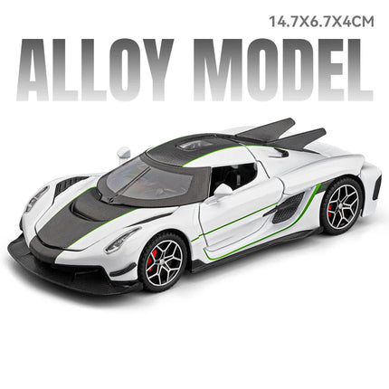 1:32 KNSG Jesko Absolut Supercar Alloy Metal Diecast Model Car Home Trendy & Desktop Display Ornament Birthday Gift For Boy Toys