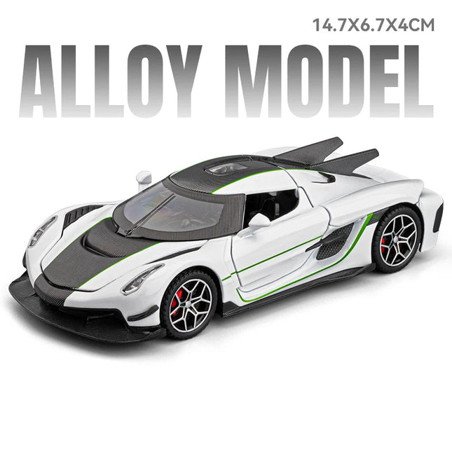 1:32 KNSG Jesko Absolut Supercar Alloy Metal Diecast Model Car Home Trendy & Desktop Display Ornament Birthday Gift For Boy Toys