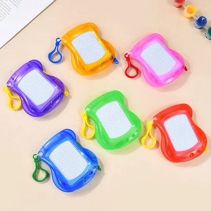 Educational Toys Mini Magnetic Drawing Board Montessori Drawing Toys Erasable Writing Pad Keychain Kids Birthday Party GIft