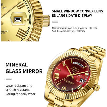 NIBOSI Men's Watches Top Brand Luxury Man Watch For Men Automatic Date Week Waterproof Quartz Wristwatches Luminous Reloj Hombre