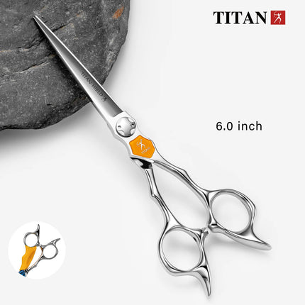 Titan CNC Skill 5.5,6.0inch Hairdress Professional Barber Tools Hair Salon Cutting Thinning Hair Scissors