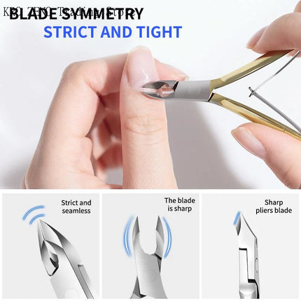 🔝1 Pcs Cuticle Nippers Nail Manicure Cuticle Scissors Clippers Trimmer Dead Skin Remover Pedicure Stainless Steel Cutters Tool✨