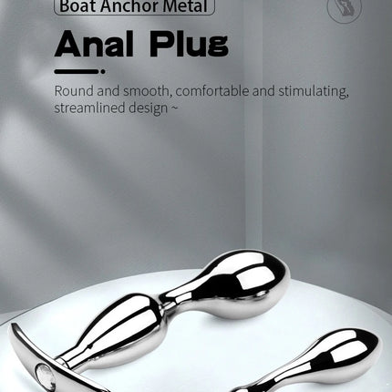 Metal Anchor Base Anal Plug outdoor Butt Plug Stainless Dildos Women'S Vaginal Plug Adult Couple Gay Masturbating Intimate Toys