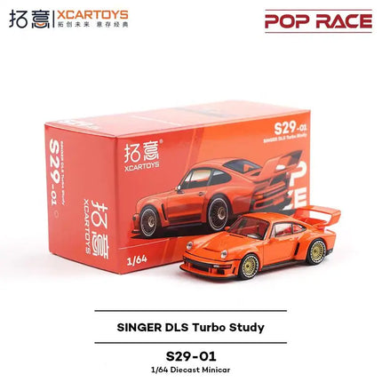 POP RACE 1:64  MAZDA RX7 RE AMEMIYA WIDE BODY Porsche 992 Stinger GTR Alloy Die-Casting Car Model Collection Gift
