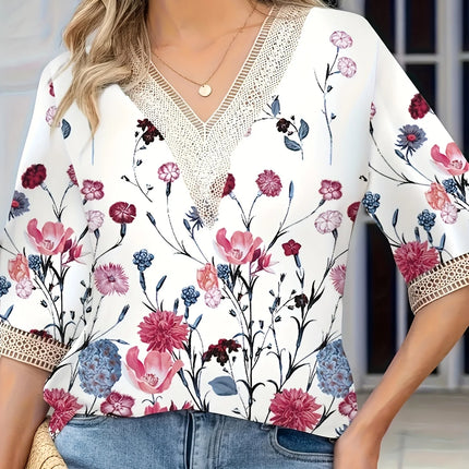 Plus Size Temperament Loose Woman Shirt Fashion Casual Blouse Elegant Long Sleeve Woman Shirt Holiday Weekend Top