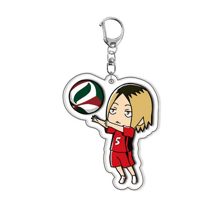 28 Styles Anime Haikyuu!! Acrylic Keychain Hinata Shoyo Tobio Kageyama Daichi Sawamura Cartoon Popular Key Ring Jewelry Charm