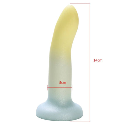 Realistic Dildo with Strong Suction Cup Liquid Silicone Pink Penis G Spot Masturbator for Women Men Anal Sex Toys 14-21cm