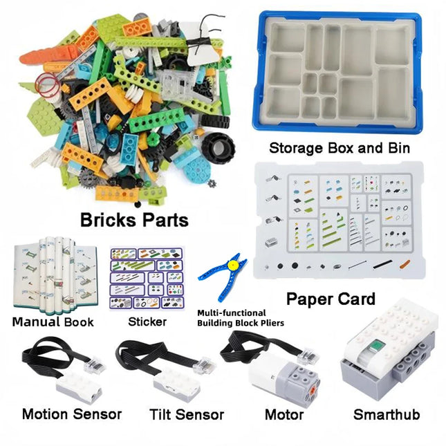 Educational WeDo 2.0 Core Set Building Blocks with Scratch 3.0 Programming Electrics Robotics STEAM DIY Toys Gift for Kids