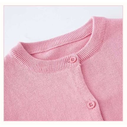 Red Sweater Cardigans for Kids Baby Clothes Toddler Boy Girl School Cardigan Cotton Korean Girls Knitwear Infantil Clothing Bebe