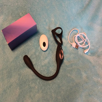Télécommande Vibrateur Anal Masseur de Prostate avec Anneau Vibrant pour Pénis pour Retarder l'Éjaculation Jouets Sexuels pour Hommes
