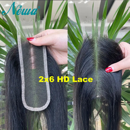 Newa 5x5/6x6/9x6 HD Lace Closure Ultra Fitted HD Lace Pre Plucked Small Knots 13x4 13x6 HD Lace Frontal Free Part Human Hairs