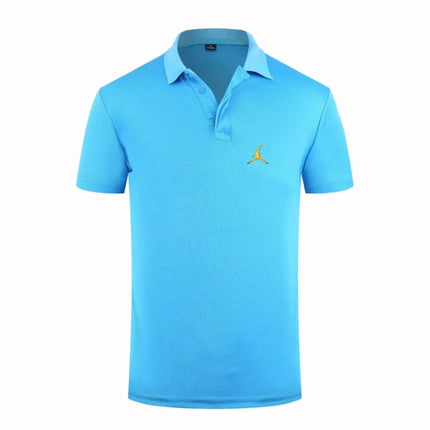Jordan Jumpman Graphic Polo Shirt Men'S Short Sleeve Casual Streetwear Breathable Sports Tops