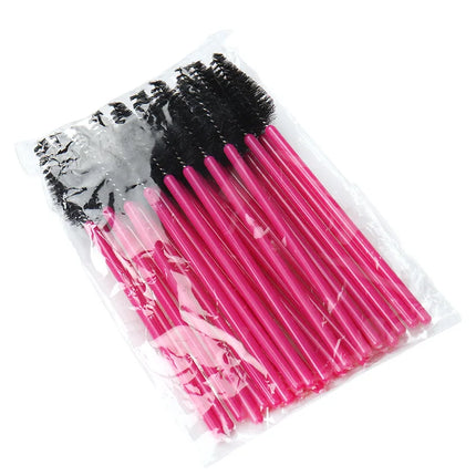25pcs Eyelashes Extension Supplies Makeup Brushes Mascara Wand Microbrush Eyebrow Eyelash Cosmetics Applicator Spoolie Brush