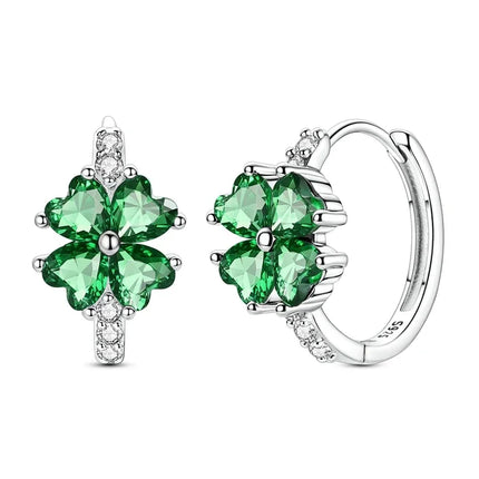 2025 New 925 Sterling Silver Earrings Simple Bow Strawberry Butterfly Hoop Stud Earrings for Wedding Party Women Jewelry Girls