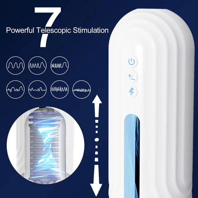 Automatic Male Masturbator Cup 7 Thrusting Vibration Modes Pocket Pussy Penis Blowjob Machine Sex Toy For Men Adult Supplies 18+
