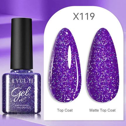 LILYCUTE 5ml Super Bright Silver Metallic Painting Liner Gel Nail Polish Drawing Stripe Graffiti Mirror Pull Line UV Gel Varnish