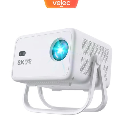 Velec New Projector 8K Video Decode 650 ANSI 1080 Auto Focus Android 14 Smart Portable Outdoor Movie Projector Home Theater