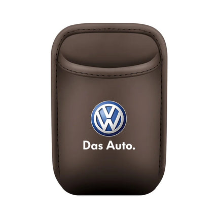 The multi-functional leather storage case for car water cups is suitable For VW Volkswagen Polo Tiguan Passat Golf Jetta Lavida