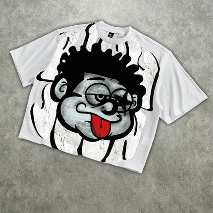 2026 Summer New Style Men's T-shirt - Breathable Lightweight Casual Roller Skating 3D Printout Street Style Men's T-shirt
