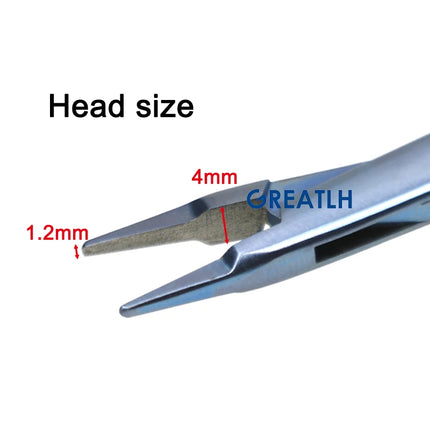 GREATLH Micro Needle Holder Forceps Titanium Alloy Needle Holder Forceps Ophthalmic Micro Surgical Instrument Autoclavable