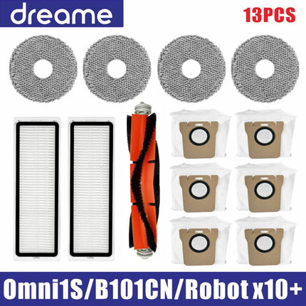 Dreame L10s Ultra / S10 Pro Accessories Mijia Omni 1S B101CN Robot X10+ Robot Vacuum Main Side Brush Filter Mop parts
