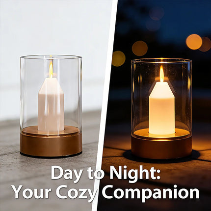 LED Night Light Rechargeable Flameless Candle Motion Sensor Dimmable USB Charging Soft Warm  Bedroom Portable Table Bedside Lamp