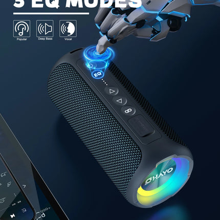 Ortizan X8 Pro Waterproof Bluetooth Speaker Portable Powerful Sound Box Bass Boost Dual Pairing True Wireless Speaker TF/AUX in