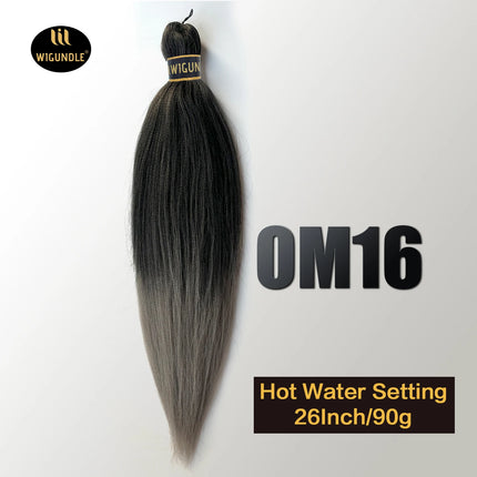 Kanekalon Hair 26 Inch 90g Pre Stretched Jumbo Braiding Hair Box Twist Braids Wholesale Synthetic Hair Extensions For Women