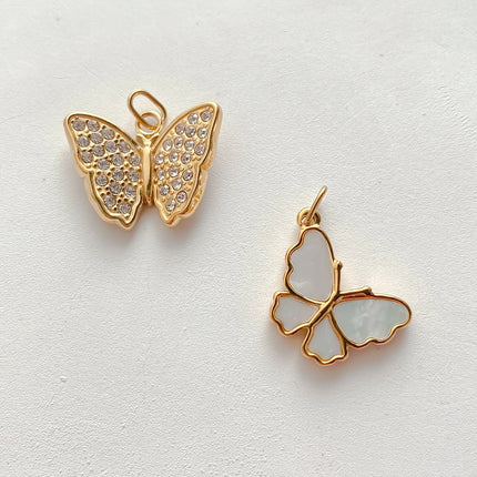 eManco Creative Stainless Steel Butterfly Charms High-quality Metal Making DIY Necklace Bracelet Jewelry Accessories Factory Out