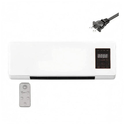 Indoor Cooling and Heating Unit Digital Control Panel Wall-Mounted Air Conditioner Air Conditioner Heater Combo Front Grille