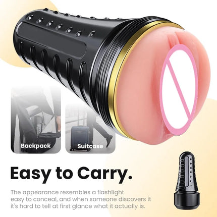 Flesh the LIght Realistic Artificial Vagina Pocke Pussy Sucking Men's Masturbator Sex Toy For Men Adult Toys Sexual Exercise