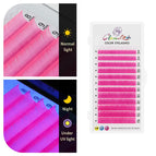 UV Pink / D / 0.07mm|8-14mm MIX