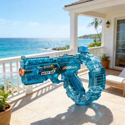 Automatic Electric Water Blaster with Light Large Capacity Water Toy for Kids Adults Outdoor Play