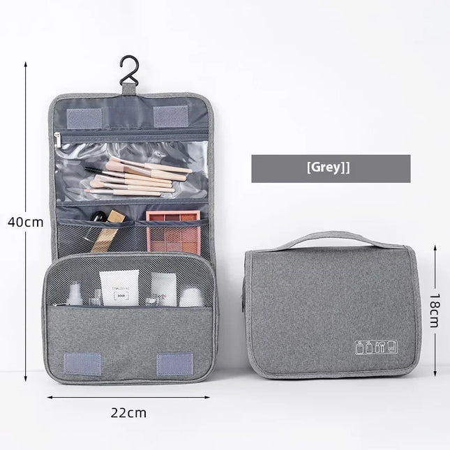 Foldable Toiletry Bag Organizer Hanging Storage Bathroom Makeup Case Cosmetic Bag Travel For Travel Business