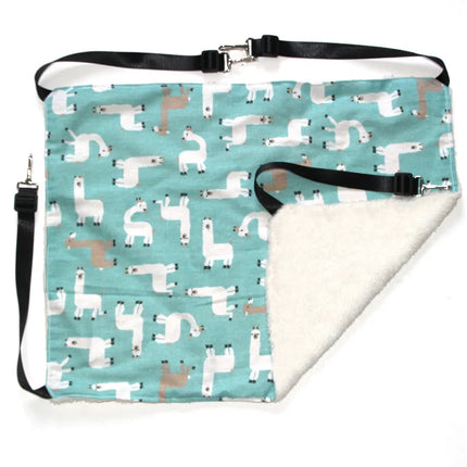 Pet Supplies Spring/Summer Canvas Cat Cage Hammock Fleece-lined Hanging Cat Hammock Adjustable Length cat bed