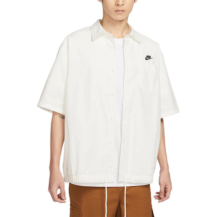 Nike Official CLUB Men's Lapel Loose Casual Short Sleeve Button Shirt FN3903-133