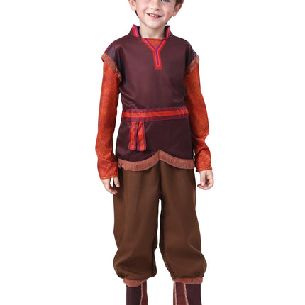 Child Boys Royal Ice Master Brave Kristoff Kids Favourite Movie Character Fancy Dress Halloween Party Cosplay Costume