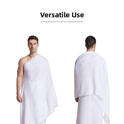 Ihram Hajjtowe Pilgrimage Towel Cross-Border Longli Saudi Arabia Muslim Hajj Headscarf Unisex Summer Winter Spring Autumn