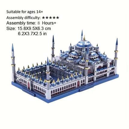 Church 3D Metal Puzzle Cologne Cathedral model DIY Laser Cut Jigsaw Model For Adult Educational Toys Desktop decoration